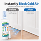 White Peelable Window and Door Gap Sealant Windproof Draft Stopper with Plastic Scraper