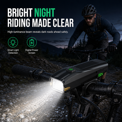 Rechargeable Bright LED Night Riding Bicycle Headlight