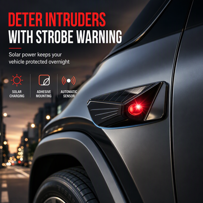 🚨 Car Anti-Theft Warning Light – Solar Security Strobe Alarm Decoy
