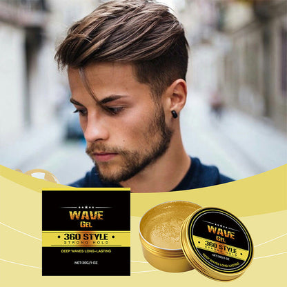 🥳2026 HOT SALE🥳💞50K+ SOLD! 💪🌊 50% OFF! Men's Strong Hold Wave Styling Gel – strong hold, natural finish, no stiffness. Quick styling for work or weekend! ✨✅