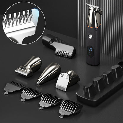 ✂️ 5-in-1 Multifunctional Hair Trimmer Set – Salon-Quality Grooming with 4 Replaceable