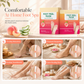 🍑 Peach & Aloe Foot Mask – Deep Hydration for Dry, Rough Heels