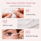 Disposable Eye Makeup Remover Liquid Cotton Swabs Individually Packaged Makeup Remover Swabs for Lip and Eyeshadow 20 Pieces