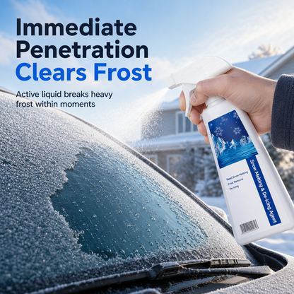 ❄️ Car Windshield De-Icer Spray – Fast Frost Removal for Clearer Winter Driving