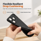Two-in-One Shockproof Jelly Phone Case with Large Window and Integrated Lens Protector