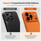 Two-in-One Shockproof Jelly Phone Case with Large Window and Integrated Lens Protector
