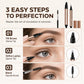 Dual-Ended Waterproof Smudge-Proof Eyebrow Pencil