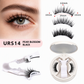 Natural-Looking Magnetic False Eyelashes Set with Case
