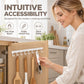 ⏳Limited-time 50% off🧺No-Drill Over-Cabinet Hook Rail – Instant Extra Storage for Kitchen & Bathroom