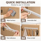 ⏳Limited-time 50% off🧺No-Drill Over-Cabinet Hook Rail – Instant Extra Storage for Kitchen & Bathroom