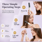 Portable Cordless Mini Hair Straightener Brush USB Rechargeable Electric Heated Styling Comb for Bangs and Curling