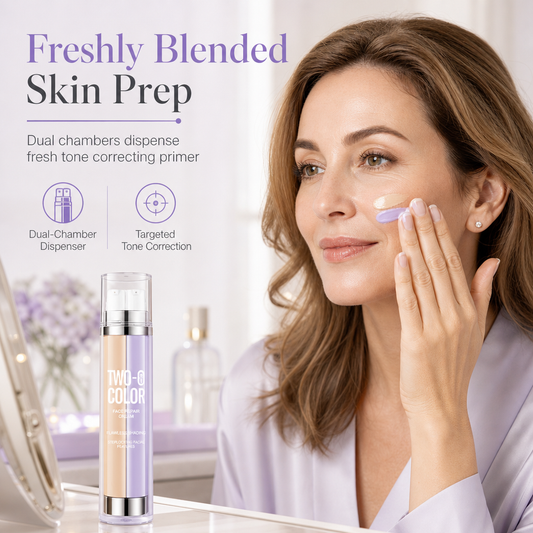 🔥50K+ SOLD🔥Dual Tube Dual Color Makeup Primer and BB Cream Liquid Moisturizing Skin Brightening Concealer