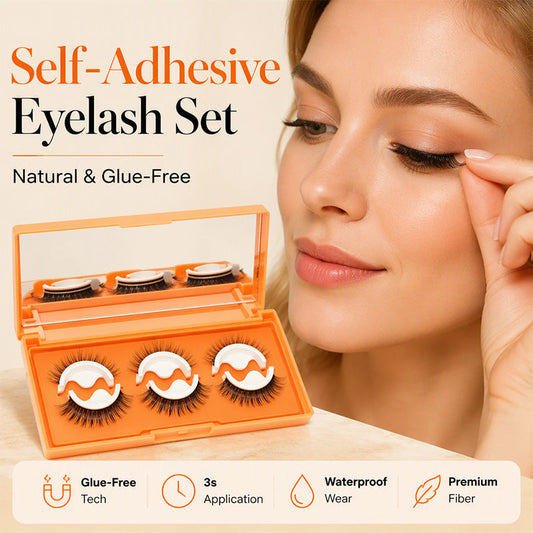 🥳2026 HOT SALE🥳💞50K+ SOLD! ✨👁️ 50% OFF! Self-Adhesive False Eyelashes – 3-second apply with no messy glue. Waterproof, secure & natural 3D look for effortless beauty! 🛡️💪