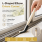 ⏳Time-Limited Special⏰Angled Long Handle Grout and Corner Cleaning Brush for Bathroom Grooves Window Tracks and Floors