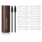 Eyebrow Stamp and Headband Stencil Set with Hairline Powder and Brushes