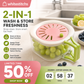 📢📢50% OFF !! ⏰2 in 1 Draining Basket with Lid