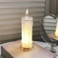 4er-Set LED-Kerzen mit Kristall-Optik