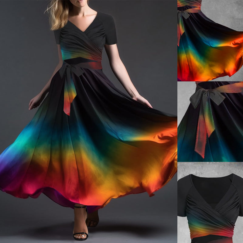 Rainbow Artistic Gradient Kleid für Frauen