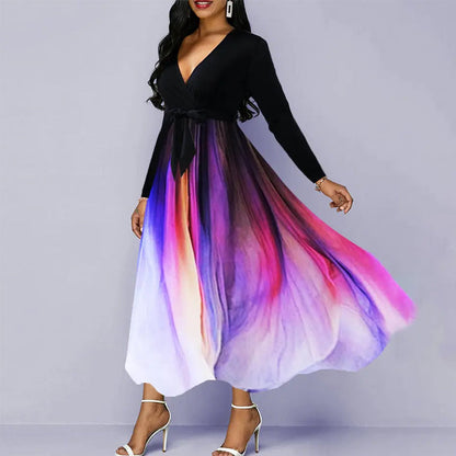 Rainbow Artistic Gradient Kleid für Frauen