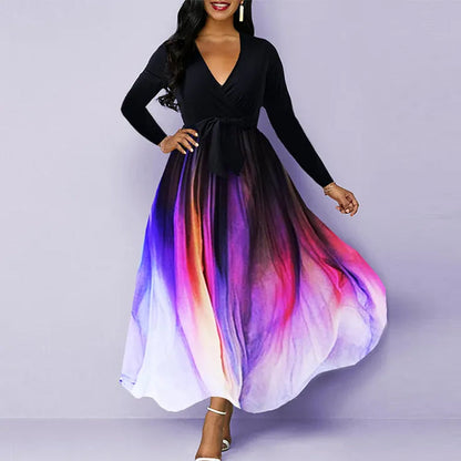 Rainbow Artistic Gradient Kleid für Frauen