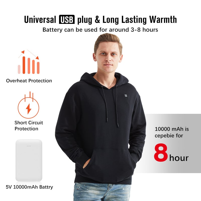 Ideales Geschenk - USB-beheizte Kapuzenpullover