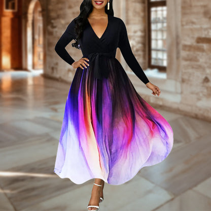 Rainbow Artistic Gradient Kleid für Frauen