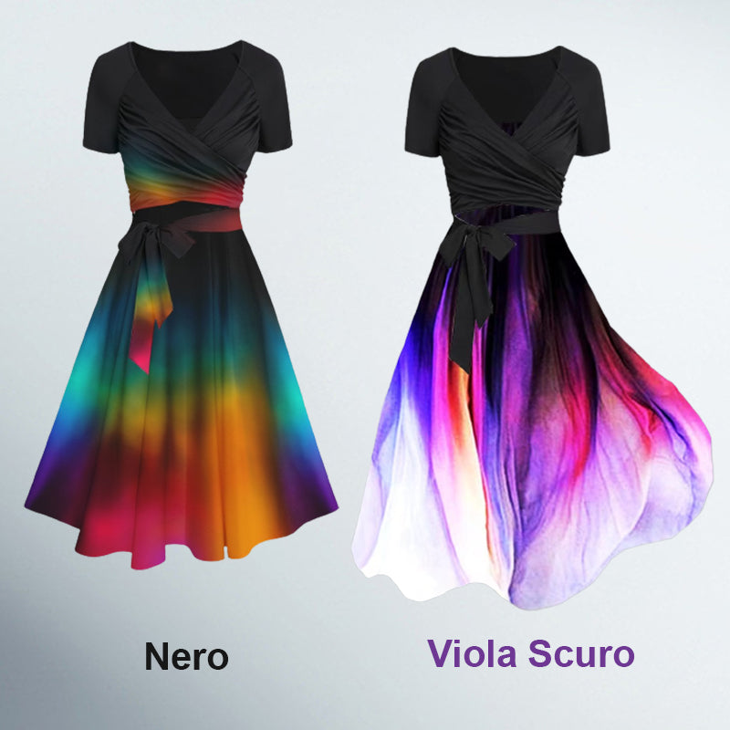 Rainbow Artistic Gradient Kleid für Frauen